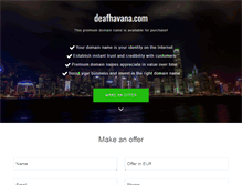 Tablet Screenshot of deafhavana.com